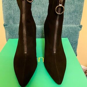 Black Suede Booties size 8.5
